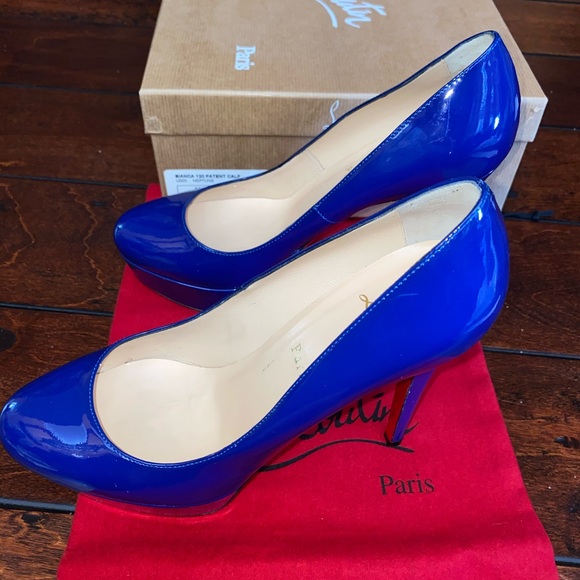 Christian Louboutin 120mm bianca patent heels - Picture 3 of 5